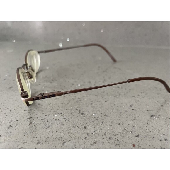 Guess GU 1184 CL BRN 42-19-130 FLEX HINGES Brown Full Rim Eyeglasses Frames ONLY - Picture 3 of 14